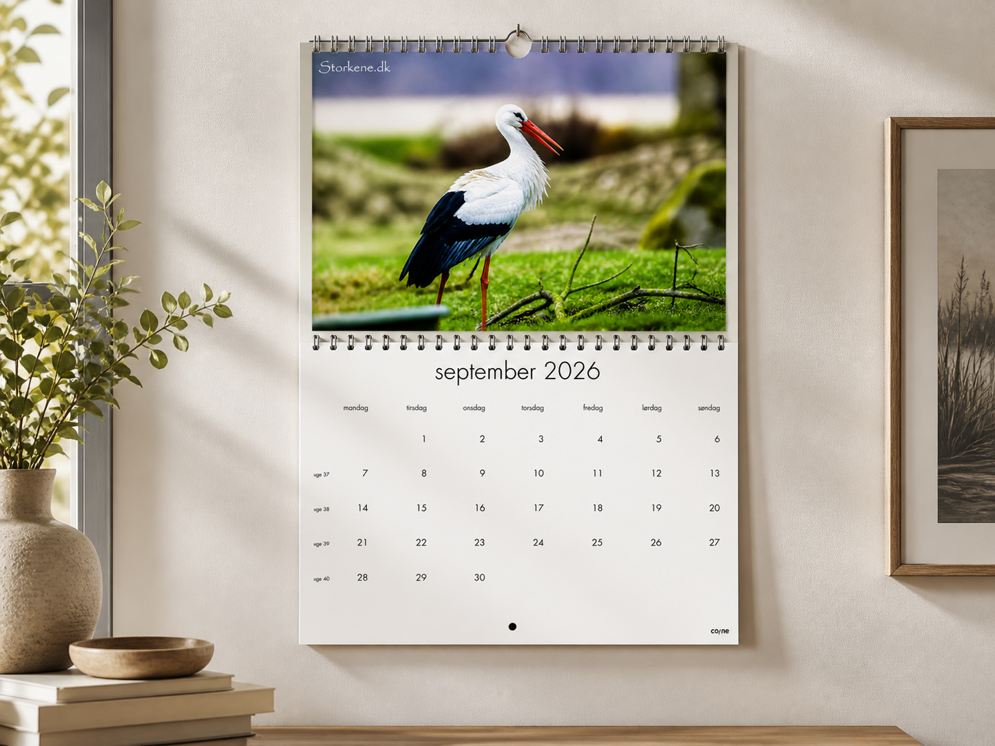 Kalender med storken Kjeld