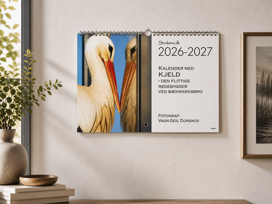 Kalender med storken Kjeld